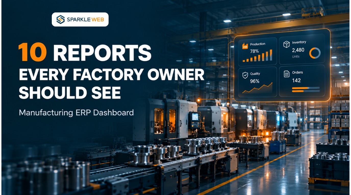 Manufacturing ERP Dashboard: 10 Reports Every Factory Owner Should See